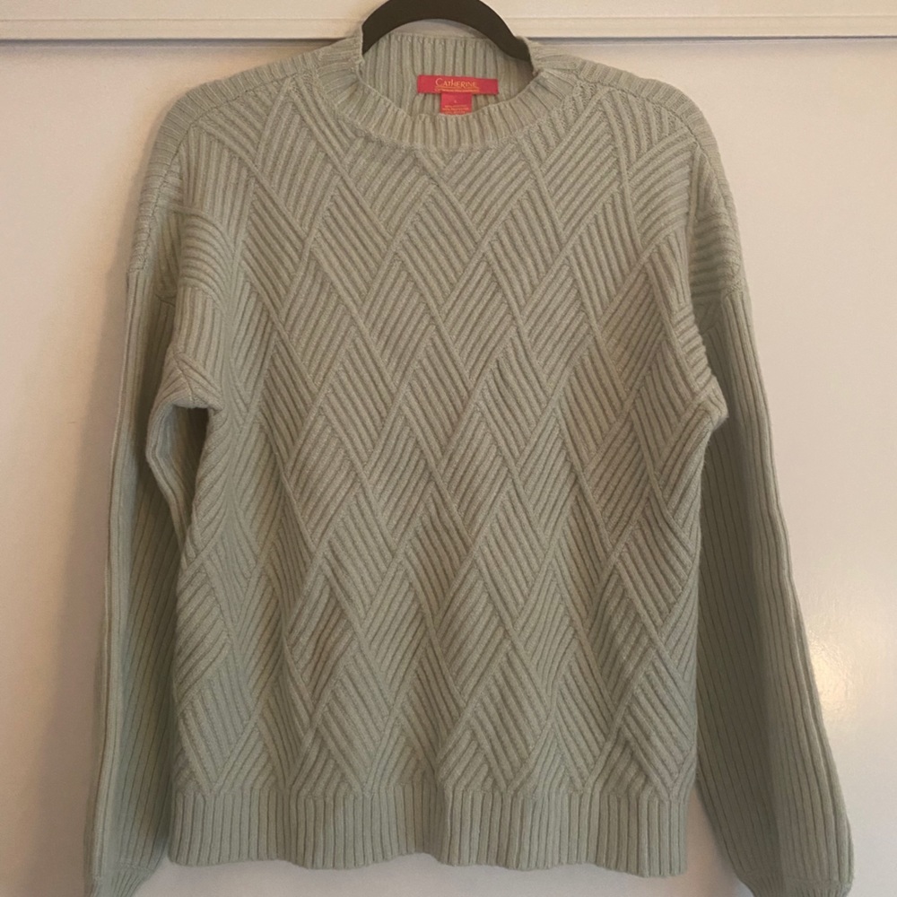 NWT Catherine Maladrino Mint Pullover Sweater - L